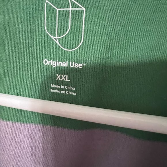 Lavender & green XXL striped Rugby Original use - Picture 2 of 4